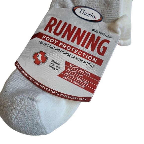 Thorlo Running Foot Protection Socks size Medium M fits shoe size 5.5 - 8.5 - Picture 3 of 5